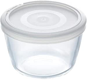 Pyrex Round Container with lid, 12 cm – 0.6 L, Extra Resistant ...