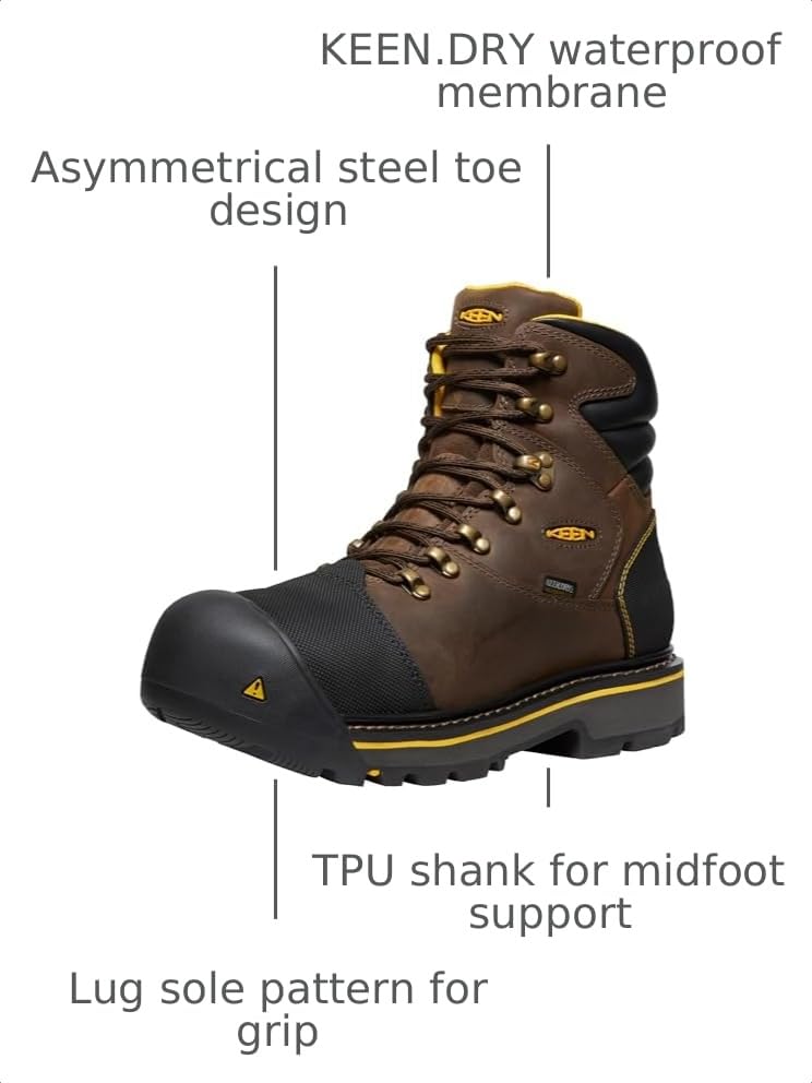 Image of KEEN Utility Men's Milwaukee 6 inch Steel Toe Work Boots
