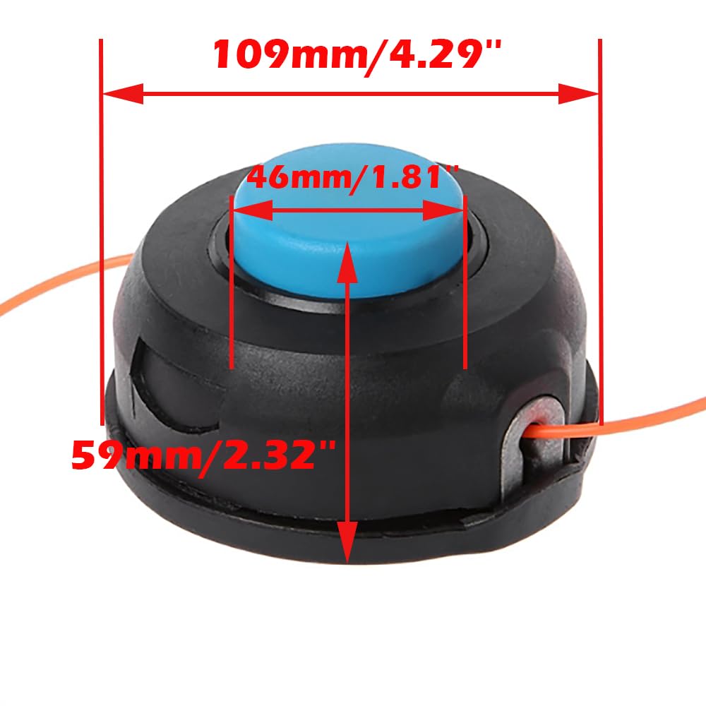 537338306 966674401 Cabezal de recortadora para Husqvarna T25 T25C 122C 122L 124C 124L 125C 125L 125LDX 128C 128CD 128L 128LD 128LDX 128R 128RJ 2228 3L 2233 R 25CX 26LC 322C 323C 325C 325CX