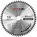 Produktbild Saxton TCT Holzkreissägeblatt, 250 mm x 30 mm x 60T, für Bosch, Makita usw, passend für 255-mm-Sägen