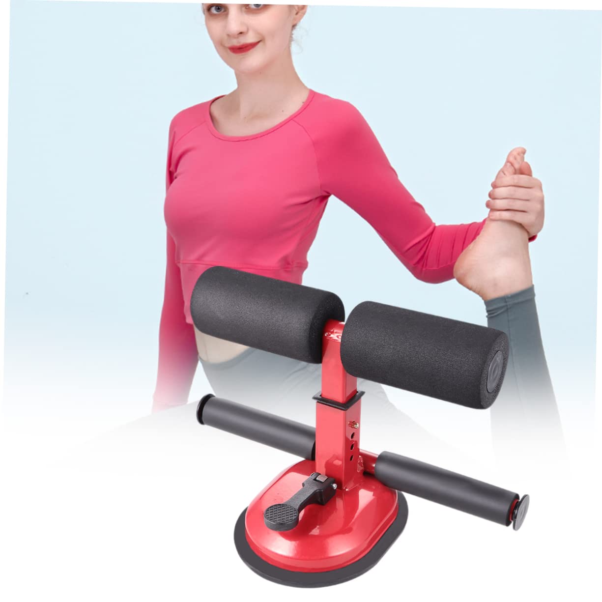 NAMOARLY Chest Exerciser for Men Abdominal Trainer Sit-up Aid Tool Fitness Bar Waist Belly Exercise Device