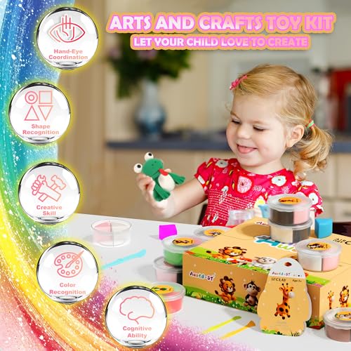 Aestd-ST Air Dry Clay Kit - Animal Theme, Modeling Clay for Kids, DIY Model Magic Clay with Sculpting Tools and Tutorials, 12 Boxes Molding Clay, Soft & Non-Sticky, Arts and Crafts Gift for Kids by Aestd-ST - Image 6