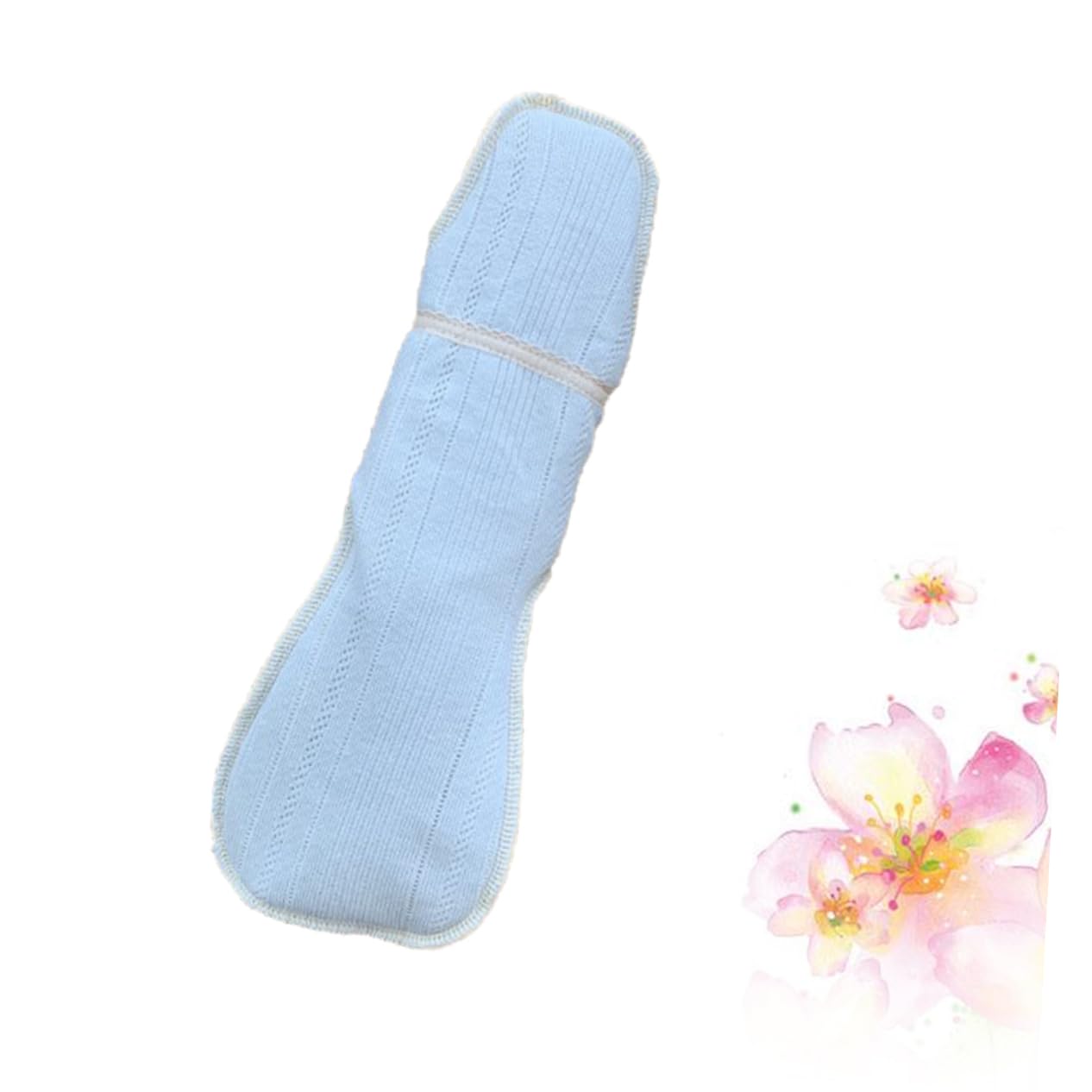 KOMBIUDA 3piezas Compresa Menstrual De Algodón Reutilizable Almohadilla Sanitaria Lavable Protección Contra Fugas Lateral Color Aleatorio