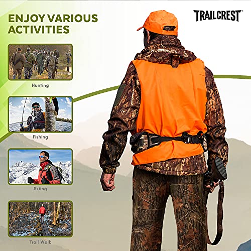 TrailCrest by Treel Men\'s Open Bottom Lounge Hunting Sweatpants, Medium, Green