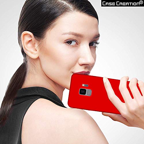 Image of Case Creation Luxurious OG Series for Samsung S9 Case Cover,Anti-Dirty Slim Case Frosted Matte Cute Candy TPU Raised Bezel (Splash of Color) Back Cover for Samsung Galaxy S9 -Wine Red