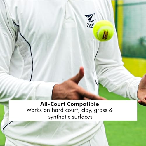 Image of ZAP Championship Soft Tennis Cricket Ball (Pack of 6) | Heavy-Duty & Consistent Bounce | Perfect for Tournament & Practice Matches | Long-Lasting Performance Cricket Tennis Ball
