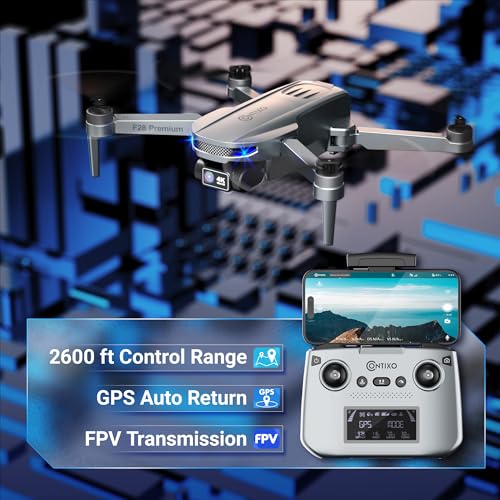 Contixo F28A Premium Drone With 4K Camera, Two-axis Gimbal, 23 Mins Flight Time, 110° Wide-angle, Follow Me, Auto Return, 1000m Control Range, GPS Professional Drones For Adults, Beginner, Teenager - Image 5