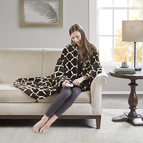 image for Beautyrest Plush Electric Throw Blanket – Secure Comfort Technology-