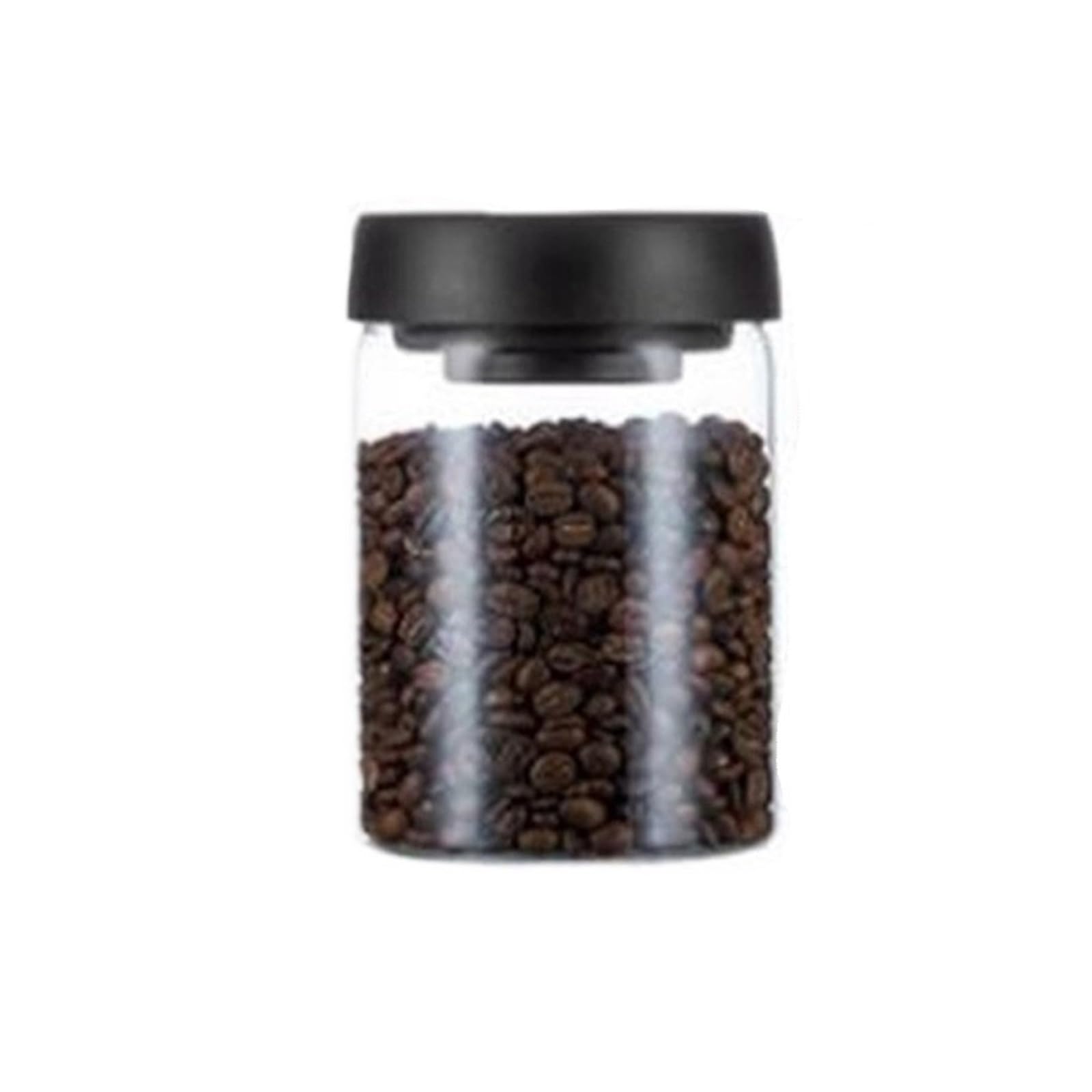 ZNJAMN 1pc Coffee Beans Vacuum Sealed Tank Household Glass Food Storage For Moisture-proof Air Extraction Tea TanK for Pickling(900ml)