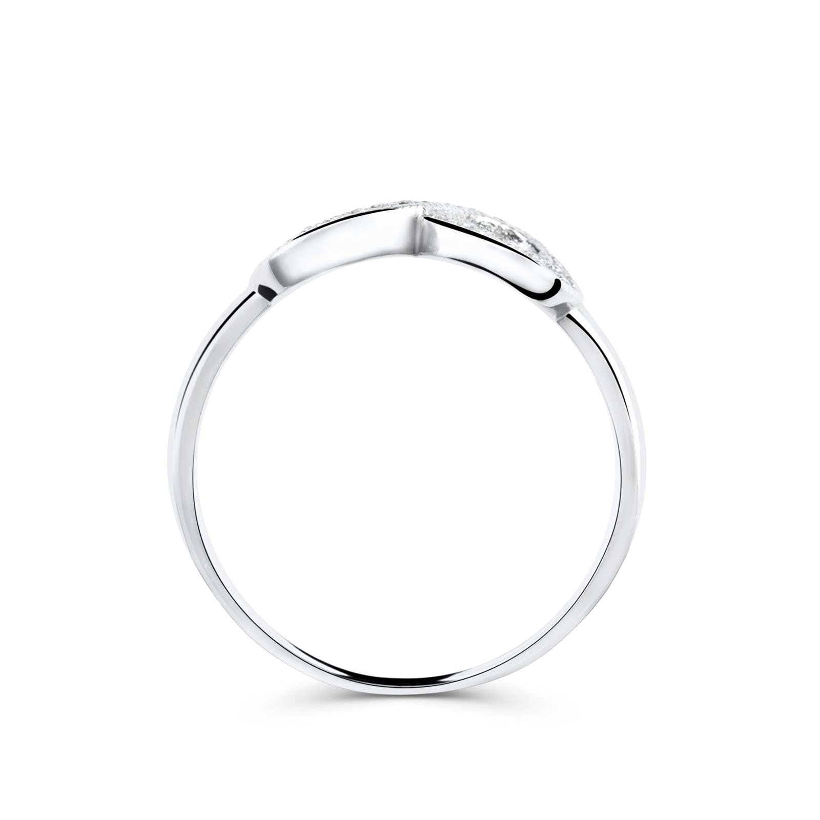 Anello Infinito con Pietre Donna Argento 925 con zirconi -