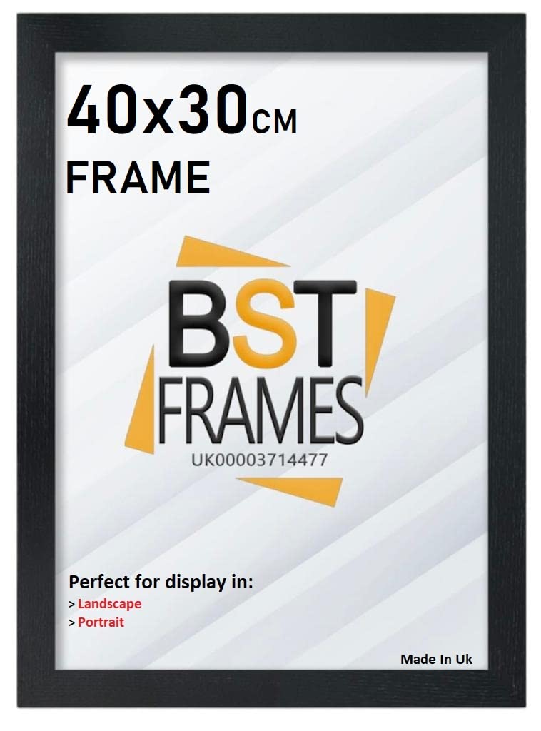 Bargain Shop Az Black Wooden Effect Picture Photo Frames (40Cm X 30Cm (400Mm X 300Mm), )