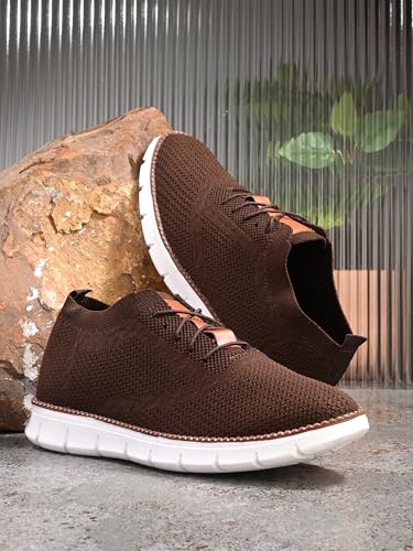 Image of KASTAVA Men's Casual Dress Oxfords Net Shoes Breathable Knit Leisure Fashion Sneakers Lightweight Comfortable Walking Shoes