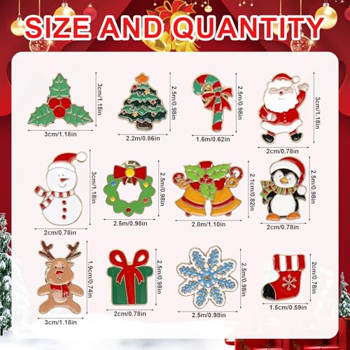 Image of Holiday Enamel Pin Bulk Lapel Pins Gift for Women Men Backpack Hat Jacket Clothes Decor