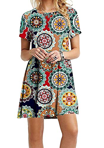 dearcase women's long sleeve casual loose t shirt dress DEARCASE Womens Long Sleeve Casual Loose T-Shirt Jamaica