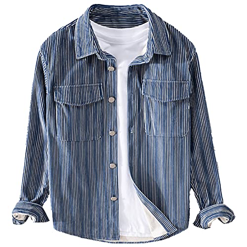 Chemise velours côtelé épais homme - Finitions premium manches longues