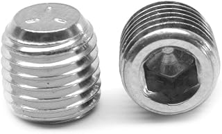 1/16"-27 NPTF Thread Socket Pipe Plug Dry Seal 3/4" Taper Stainless Steel 18-8 Pk 100