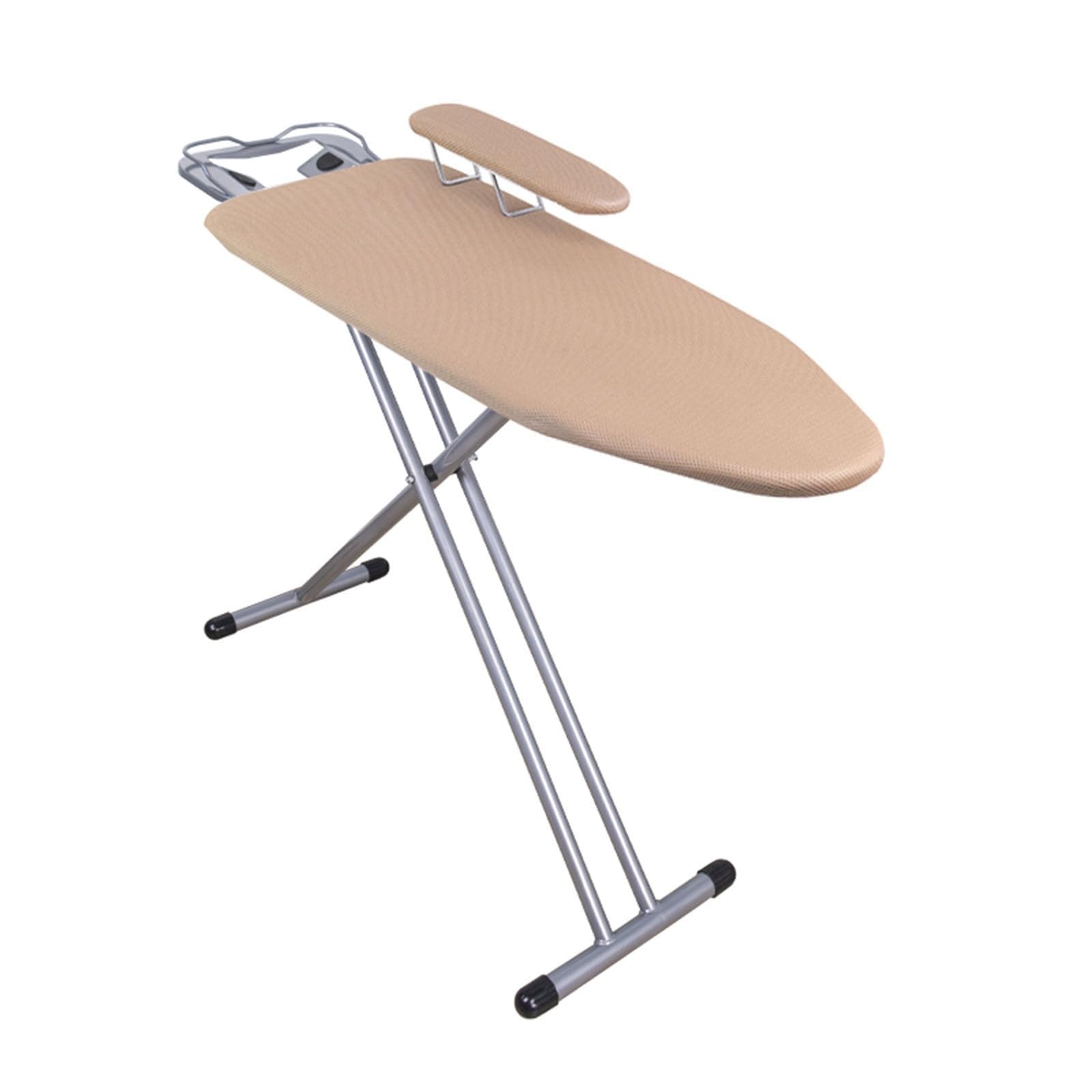 Pobbycrafm Iron Board Folding Ironing Board Height Adjustable Ironing Boards Large Steam Generator Ironing Boards Space-Saving Brown