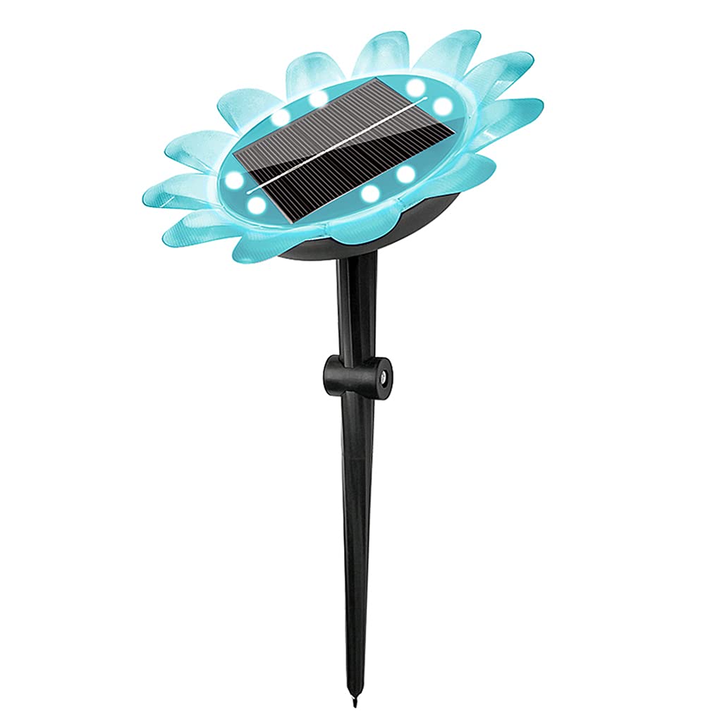 Verilux® Solar Lights for Garden, IP68 Waterproof 6 Color 4 Modes Sunflower Solar LED Light for Outdoor, Garden Solar Lights Outdoor Waterproof, Solar Light for Home Outdoor Pool Decoration