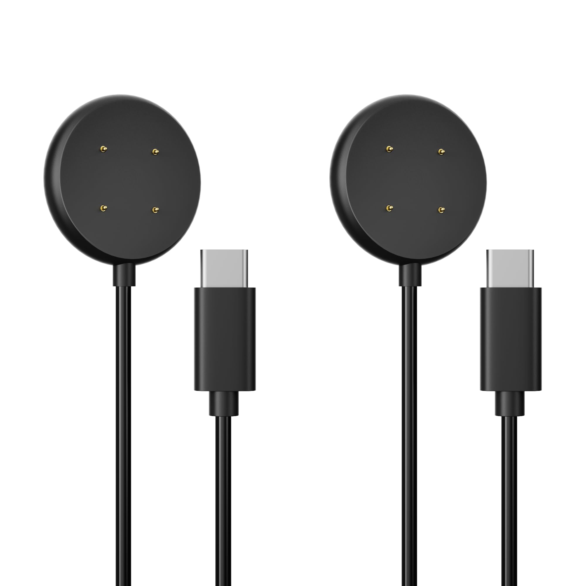 AWINNER ???????????????????????????????? Compatible for Google Pixel Watch 2 Charger Cable Fast Charging with Type C Port (Black, 2 Pack)