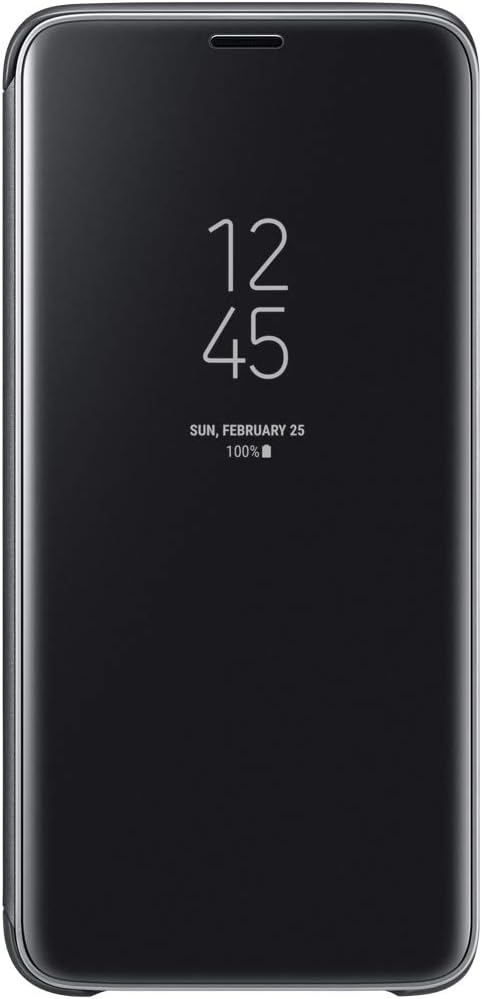 Samsung Galaxy S9 S-View Flip Case with Kickstand, Black - EF-ZG960CBEGUS