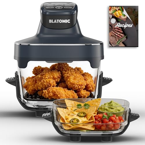 BLATOMIC Glass Air Fryer Combo