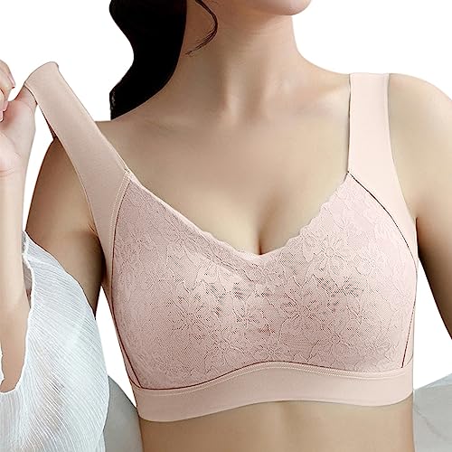 Bügelloser Sport-BH für Damen, hohe Unterstützung, Sport-BH, Push-Up-Training, sexy für große Brust, Tanktop, hohe Belastung, niedlicher Push-Up-Sport-BH, stützend, bequem, bequem, beige, L Bügelloser Sport-BH für Damen, hohe Unterstützung, Sport-BH, Push-Up-Training, sexy für große Brust, Tanktop, hohe Belastung, niedlicher Push-Up-Sport-BH, stützend, bequem, bequem, beige, L