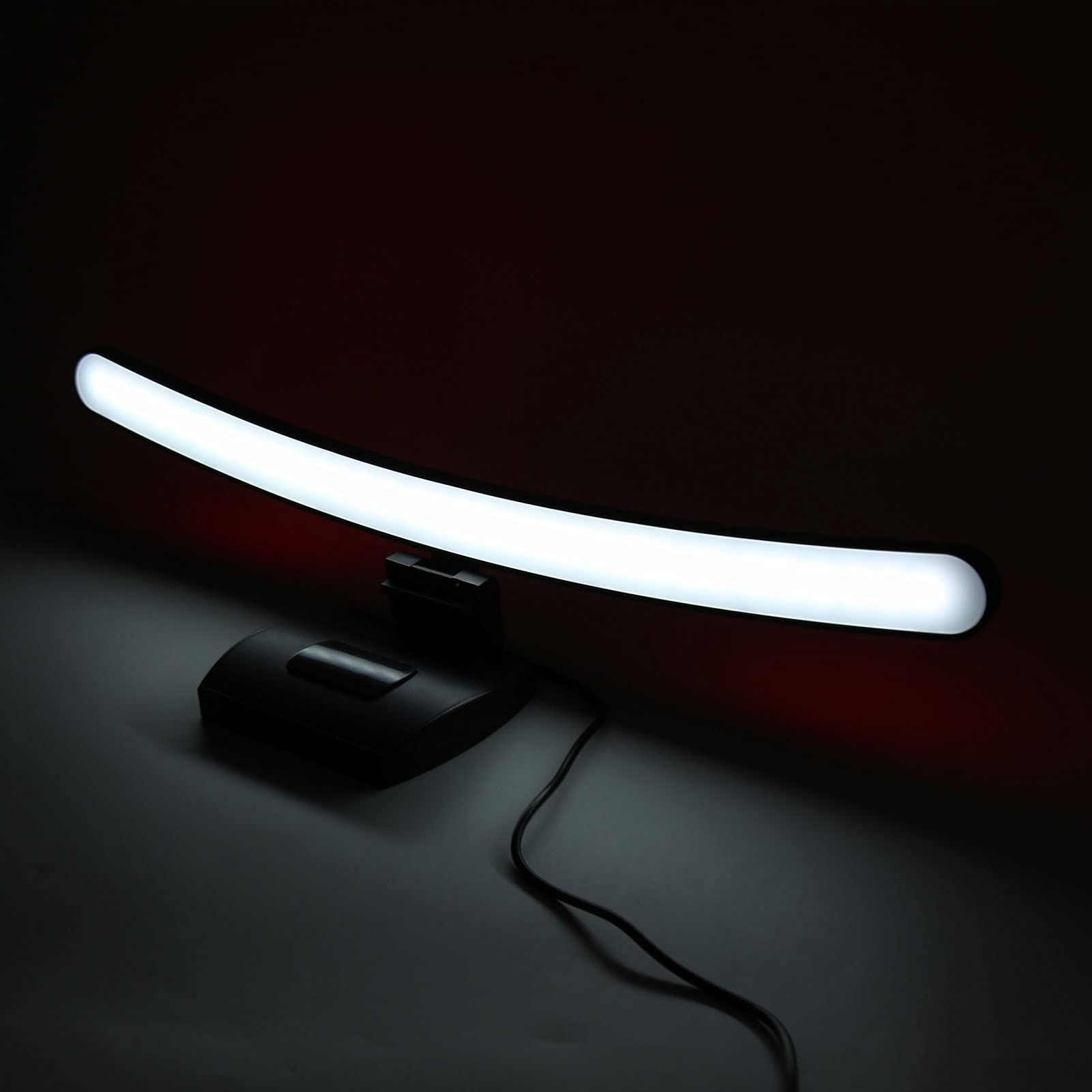 Lampada per Monitor del Computer, Barra Luminosa per Monitor Touch Screen con 7 Colori RGB, Ottica Asimmetrica, Lampada da Lavoro a LED per Lettura E per Regali con Schermo Curvo