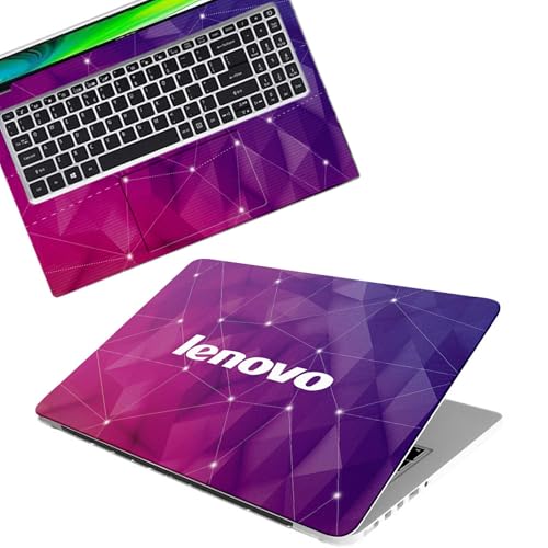 Inkykart DSGN 147 Full Body Laptop Skin Bubble-Free| Laminated| Removable| HD Quality Sticker for Laptops Upto 15.6 Inches Compatible with Lenovo