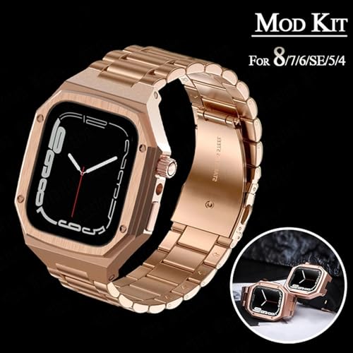 Bracelet acier Apple Watch 9 8 7 SE 45 mm kit modification - 2