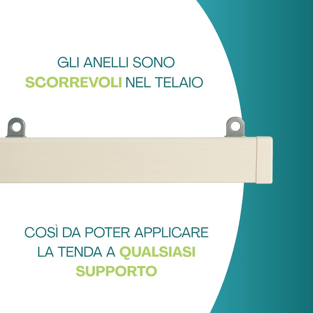 VIRSUS Tenda a Piastrine Antimosche in PVC 4130, misura 120x230 cm, tenda per porte e finestre, moschiera a pannello, Frangivista e Decorazione, zanzariera per insetti (Rombi Bianchi e Grigi)