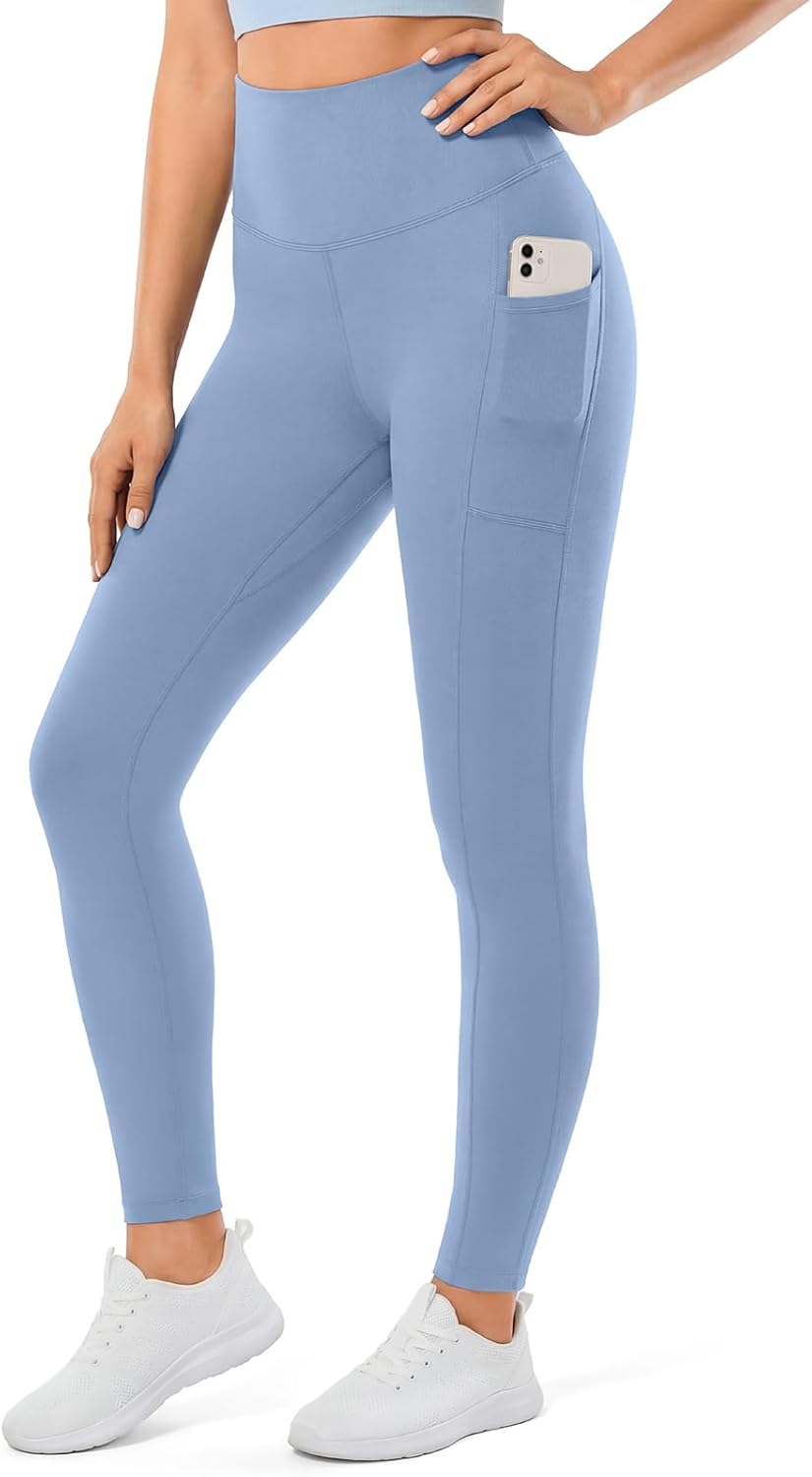 Women High Waisted Yoga Leggings with Pockets, Squat-Proof Workouts Pants, Tummy Control for Gym, Athletic Wear