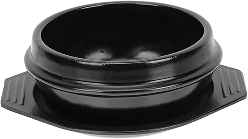 Cuencos de dolsot coreanos, cuenco de piedra coreana, olla de cerámica para estofado, olla asiática, cazuela de cerámica, olla de arcilla para