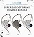 erjigo KZ ZSN Pro Dynamic Hybrid Dual Driver in Ear Earphones Detachable Tangle-Free Cable Musicians in-Ear Earbuds Headphones (Blue Without Mic)