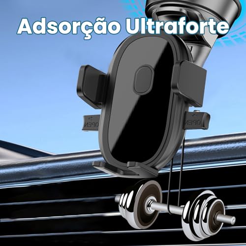 H'MASTON Suporte Celular Carro Ventosa para Celular Suporte Veicular para Celular Rotação De 360° G