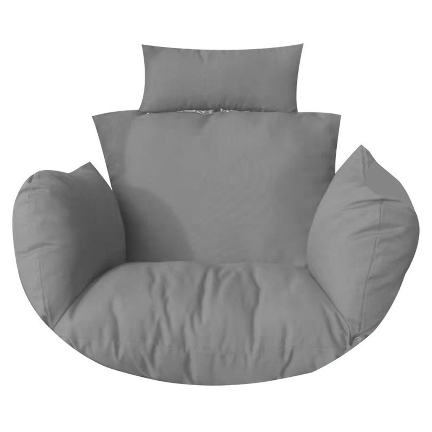 Otbushit Egg Chair Cushion Cover, All-Season Comfort Patio Chair Cushion Covers, Easy Wash Replacement Cover for Indoor and Outdoor Use Grey