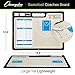 Champion Sports XL Dry Erase Board for Coaching Basketball - Whiteboards for Strategizing, Techniques, Plays - 2-Sided Game Boards with Handle - Front Side Full Court - Backside Half Court and Lineup