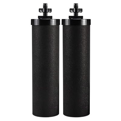 1 Count (Pack of 2) BB9-2 water filter core activated carbon filter compatible with Berkey tabletop water purification system filter element sintered carbon