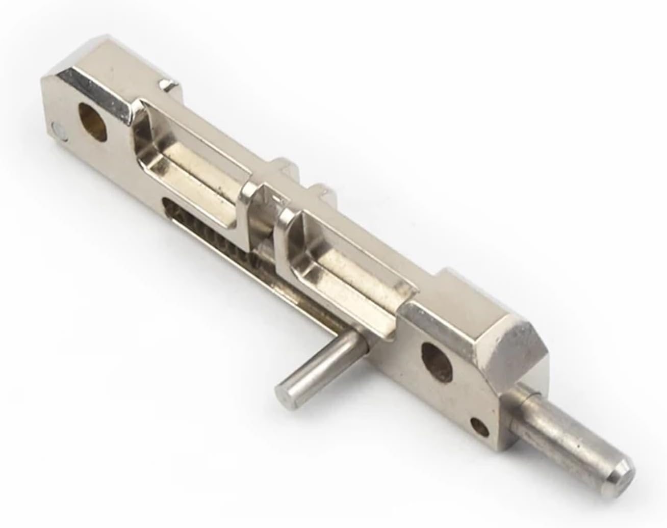 Left And Right Symmetrical Hardware Door Flush Bolt, 2.9 Inch Security Door Guard Lever Action Flush Bolt Latch Slide Bolt Lock 1Pcs(Black-Right)