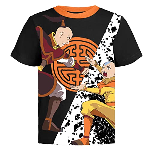 Avatar The Last Airbender Graphic T-Shirt (Sets) Aang Appa Iroh Katara Korra Momo Sokka Toph Zuko Tee Toddler to Kids Clothes2