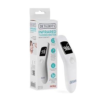 Dr. Talbots Non-Contact Infrared Thermometer with Led Screen, White