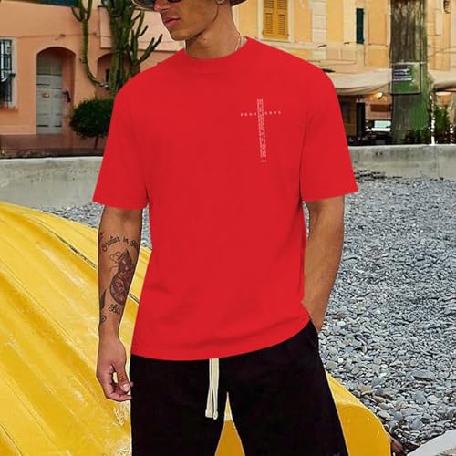 Image of Christian Shirts for Men Vintage Religious Cross Bible Verse T-Shirt Jesus Faith Tshirt Inspirational Graphic Tees
