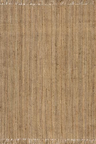 Image of nuLOOM Daniela Natural Solid Flatweave Area Rug, 3' x 5'