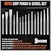 HORUSDY 28-Piece Heavy Duty Punch and Chisel Set, Including Taper, Cold Chisels, Pin, Center Punch