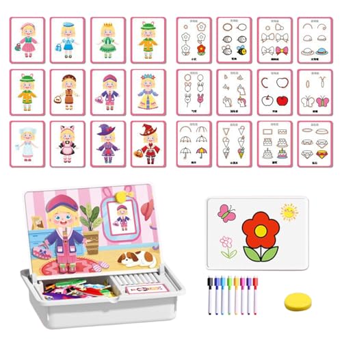 Puzzle magnétique à habiller double face pour apprentissage et déguisement enfant