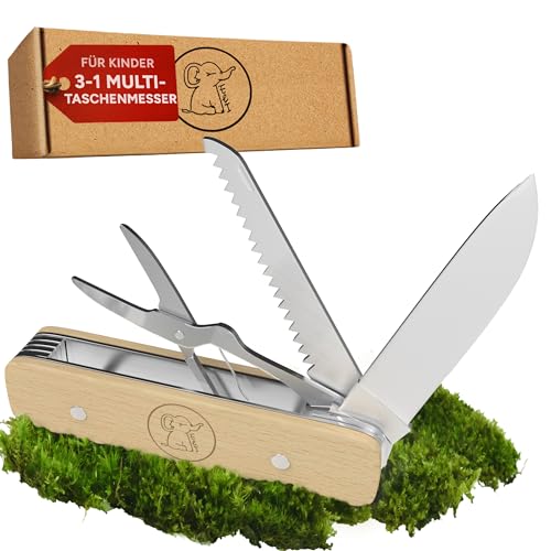 Eli® Taschenmesser für Kinder - erstes Kindertaschenmesser inkl Säge - Kindermesser - Schere - Multitool 3 in 1 Taschenwerkzeug - Werkzeug - Multifunktionswerkzeug Eli® Taschenmesser für Kinder - erstes Kindertaschenmesser inkl Säge - Kindermesser - Schere - Multitool 3 in 1 Taschenwerkzeug - Werkzeug - Multifunktionswerkzeug