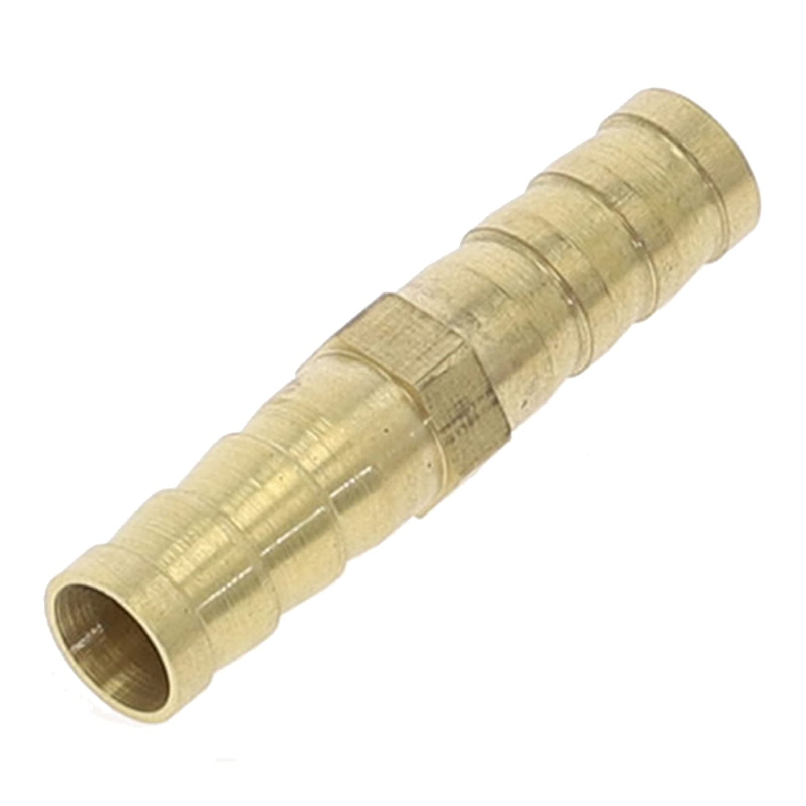 Gjghklhl One Color Coupling Connectors,1Pc Brass Straight Hose Pipe Fitting, Equal Barb Gas Copper Barbed Coupler Connector Adapter(19Mm)