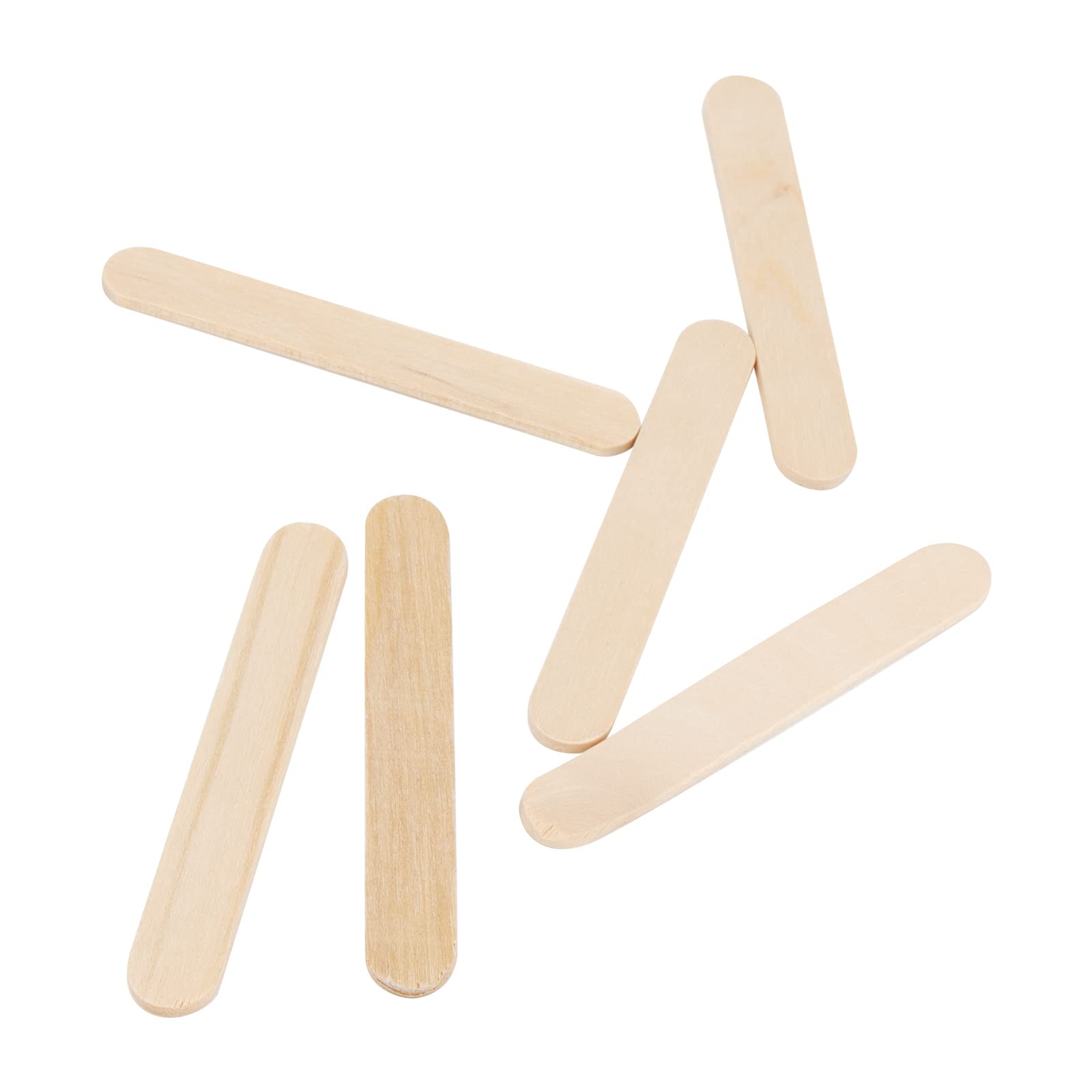 KEILEOHO 1000 bastoncini per lecca lecca in legno, bastoncini per ghiaccioli in legno, bastoncini per gelato, per artigianato, arte, fai da te, decorazione