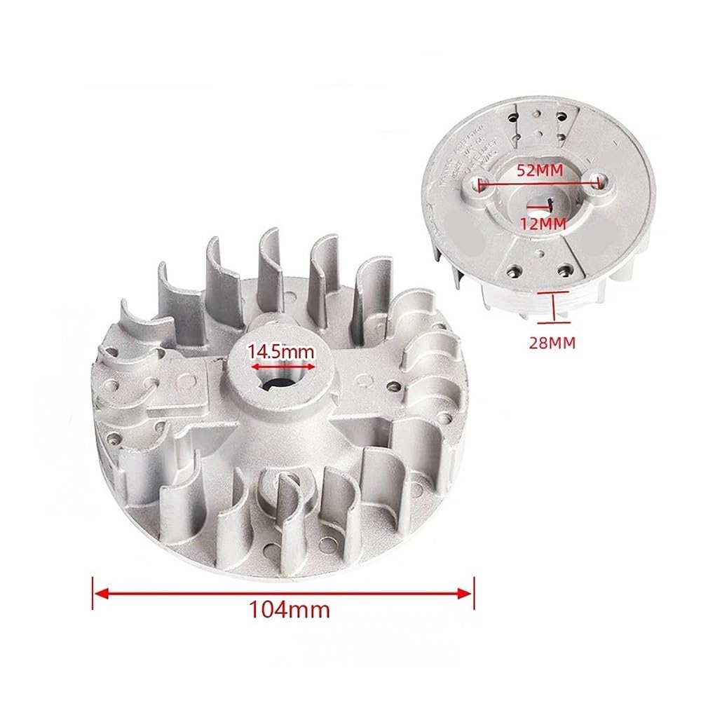 Volant D'inertie Magnétique S35 Adapté Aux Pièces De Tondeuse À Gazon Et De Débroussailleuse À 4 Temps S35 31.1CC 145 145F