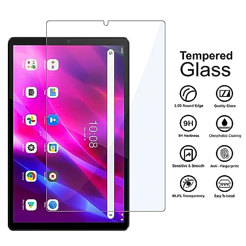 Image of Premium Tempered Glass Full Screen Protector for Lenovo Tab M10 Plus / M10 FHD Plus (TB-X606X / TB-X606V / TB-X606F) (10.3 inch) Pack of 1