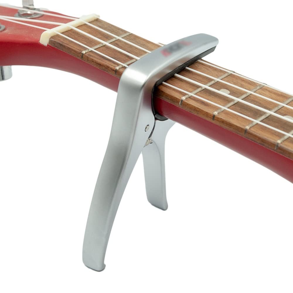 Home Musical Instrument Gitarre Kapodaster Gitarre Gitarre Kapodaster Metalllegierung Vielseitiger Gitarre Kapodaster mit Steg Pin Puller Gitarre Teile & Zubehör Silber 5,26 cm